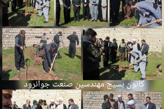 مراسم درختکاری به مناسبت گرامیداشت روز شهید 